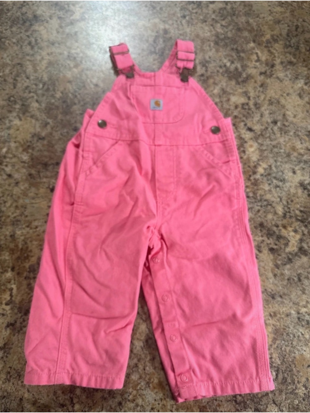 Carhartt Hot Pink Toddler Overalls